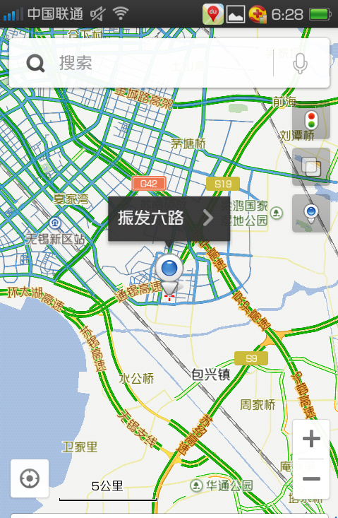 手机上如何使用百度地图的全景模式