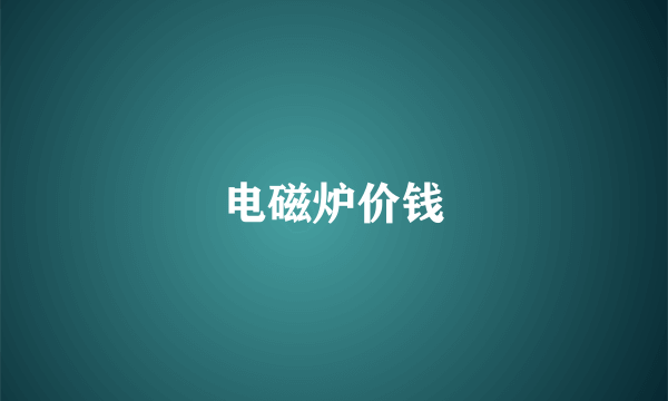电磁炉价钱