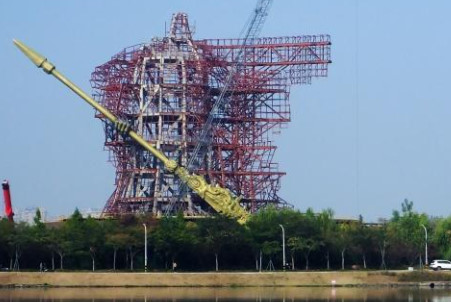 荆州巨型关公雕像被拆除，只剩钢架和大刀，拆除过程经历了哪些困难？