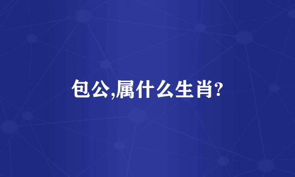 包公,属什么生肖?