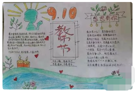 尊师重教手抄报文字内容