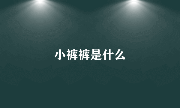 小裤裤是什么