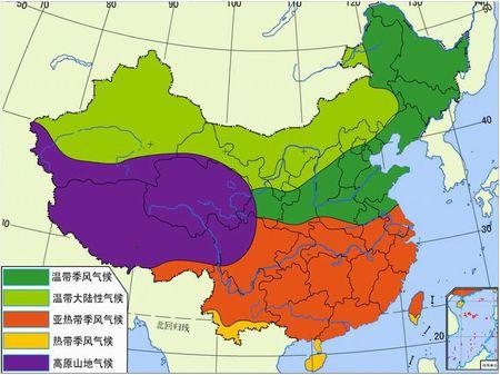 亚热带季风性湿润气候与亚热带季风气候的区别