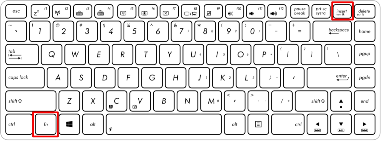 电脑键盘变成了数字键