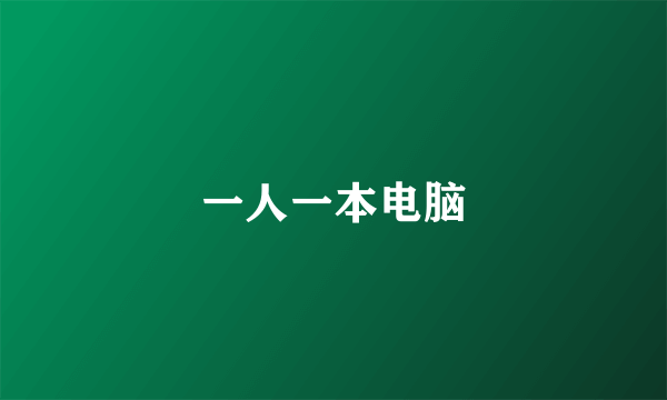 一人一本电脑