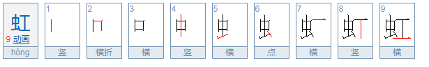 虹的读音有几个？
