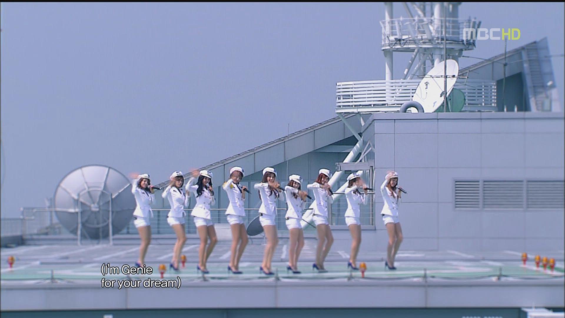 求少女时代 Genie(说出愿望吧) 空军制服版的MV 720P
