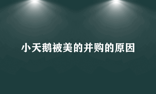 小天鹅被美的并购的原因