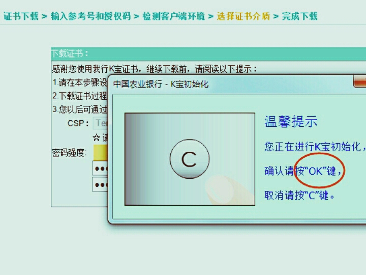 农行的K宝如何使用啊？