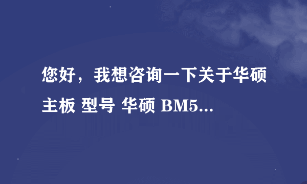 您好，我想咨询一下关于华硕主板 型号 华硕 BM5242(BM5342)内存插槽的相关信息