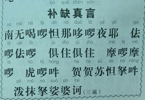 「补阙真言」的用处！！
