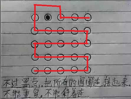25个点不过黑点连线