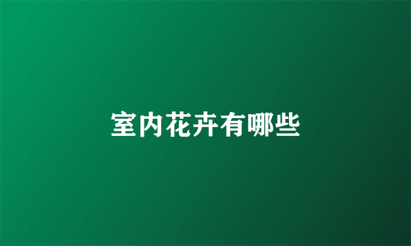 室内花卉有哪些