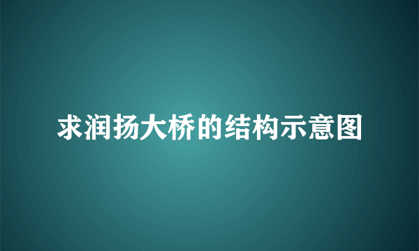 求润扬大桥的结构示意图