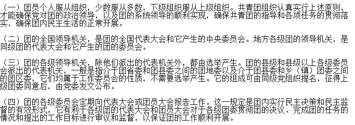 共青团的组织原则是( )