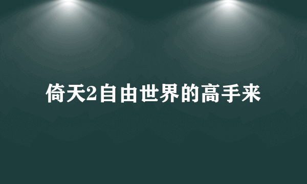 倚天2自由世界的高手来
