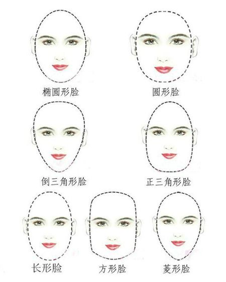 脸型分类图