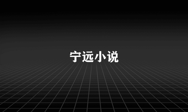宁远小说