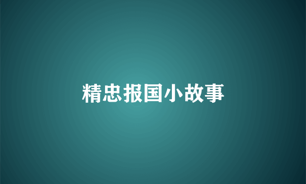 精忠报国小故事