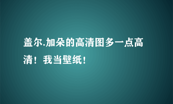 盖尔.加朵的高清图多一点高清！我当壁纸！