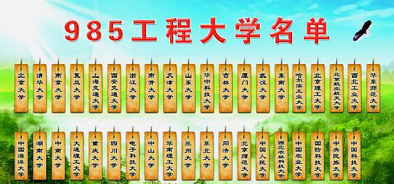 985学校名单