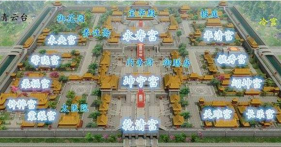 清朝皇后居住在哪个宫殿？