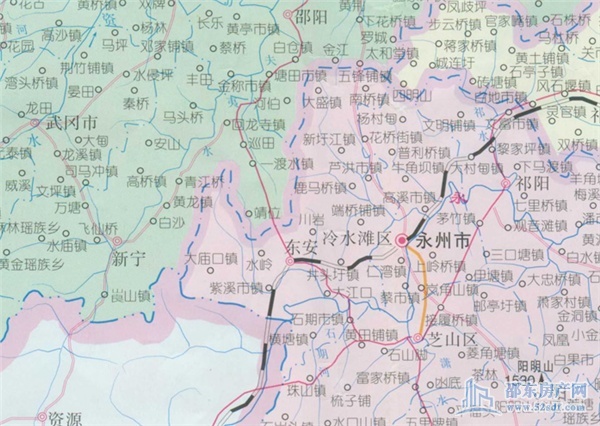 邵东新火车站的经过铁路