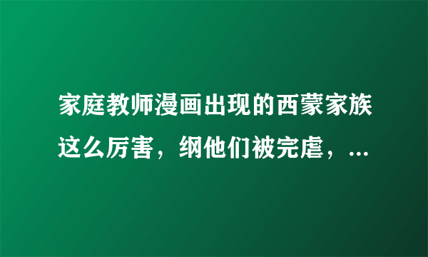 家庭教师漫画出现的西蒙家族这么厉害，纲他们被完虐，那纲他们之前，还去什么未来打到白兰啊，搞不懂啊