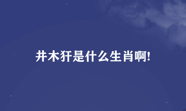 井木犴是什么生肖啊!