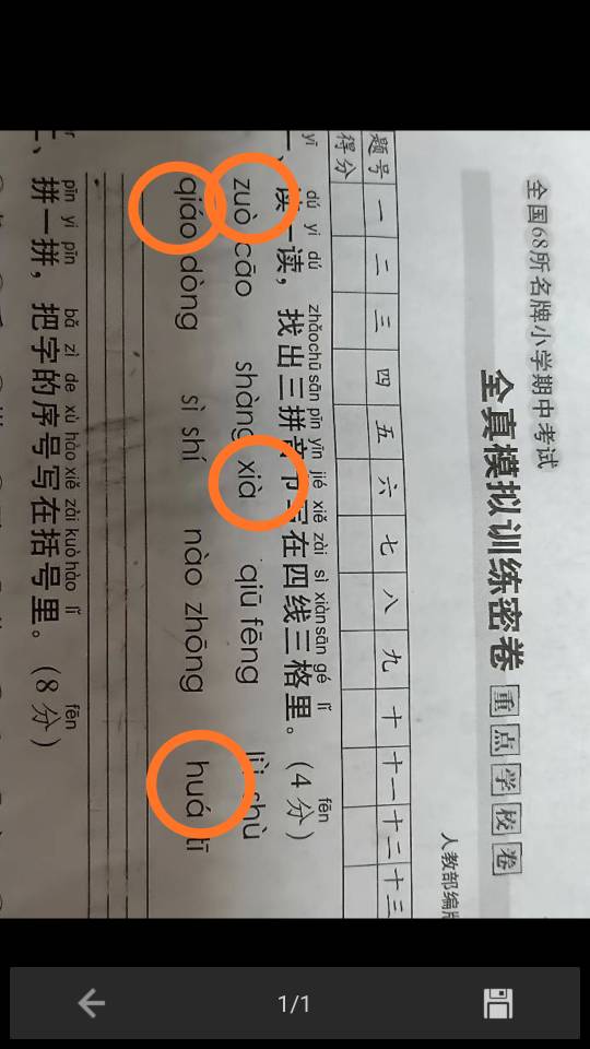 请大家告诉我哪些是三拼音节