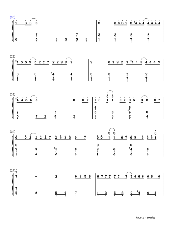 secret base ～君がくれたもの 简谱