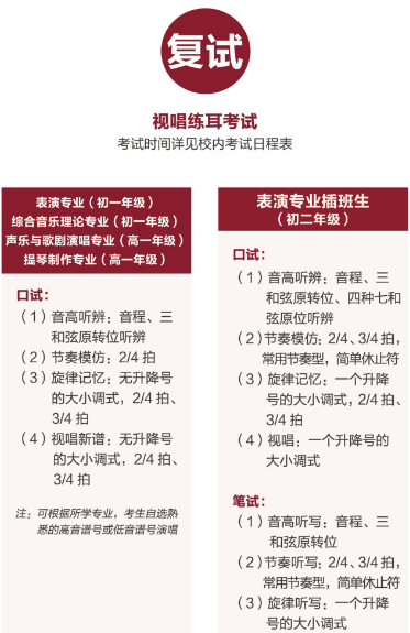中央音乐学院附中2018年招生简章