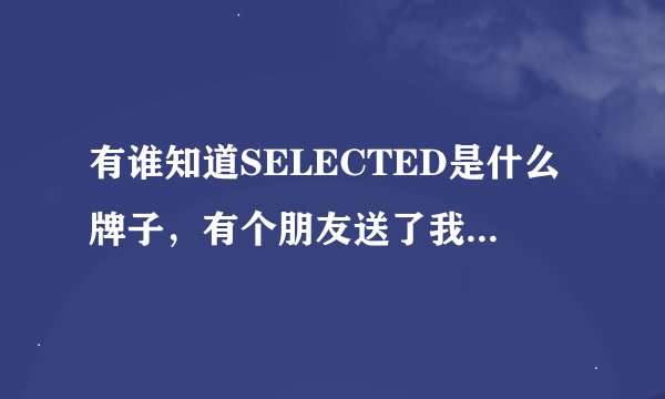 有谁知道SELECTED是什么牌子，有个朋友送了我几件这个牌子的衣服，感觉挺好的，但是不知道这个品牌的衣服