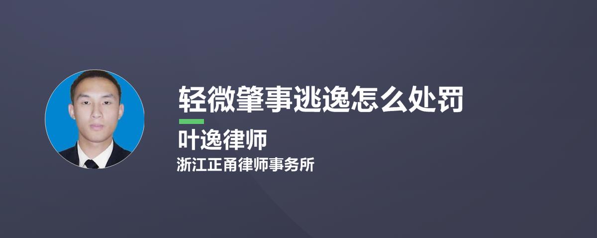 肇事逃逸交警怎么处理