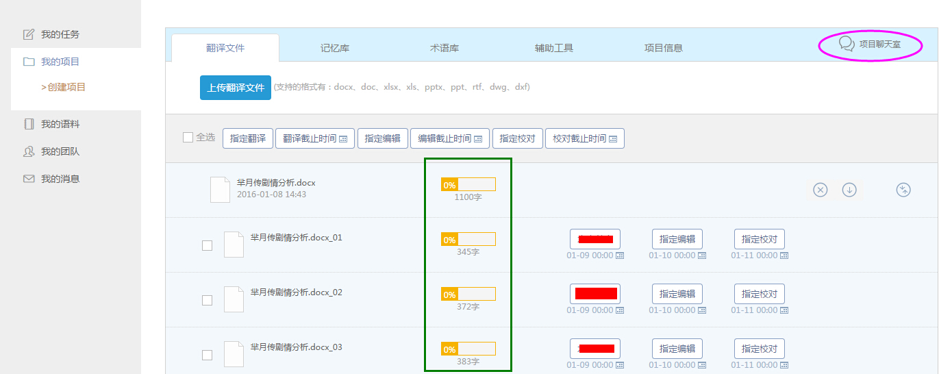 译马网上怎么进行团队协同翻译？