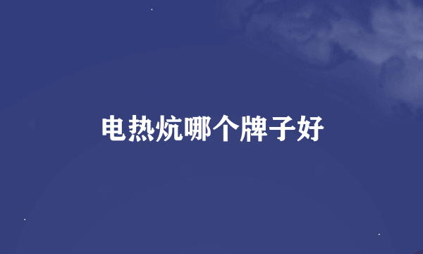 电热炕哪个牌子好