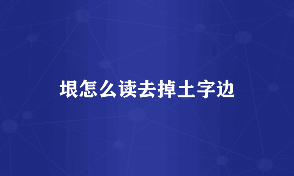 垠怎么读去掉土字边
