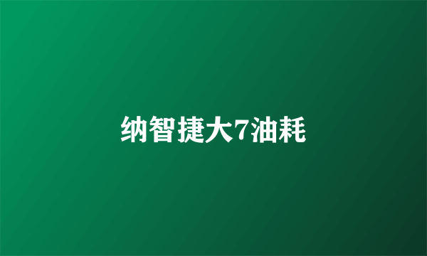 纳智捷大7油耗