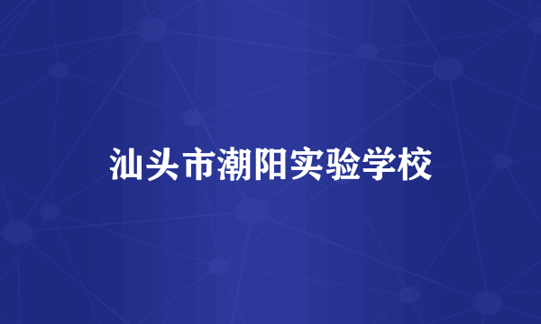 汕头市潮阳实验学校