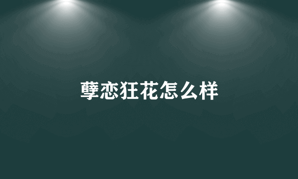 孽恋狂花怎么样