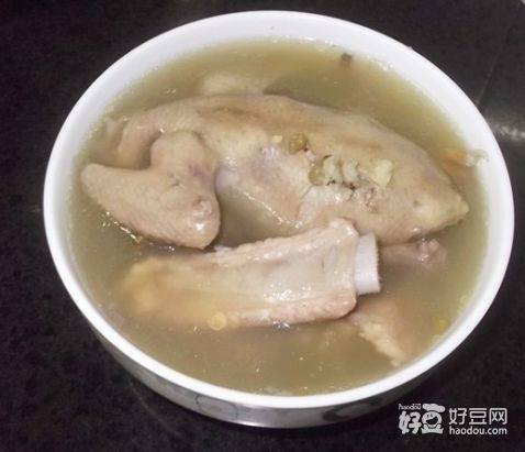 乳鸽绿豆汤怎么做