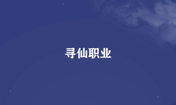 寻仙职业