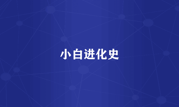 小白进化史