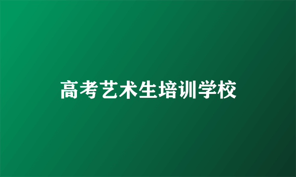 高考艺术生培训学校