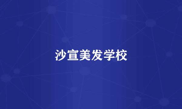 沙宣美发学校