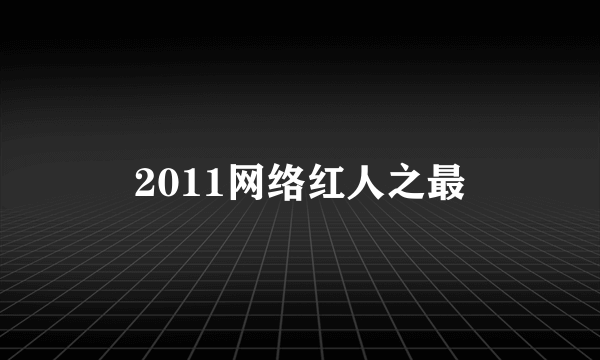 2011网络红人之最
