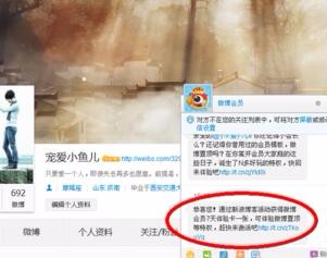 新浪微博会员如何免费获得