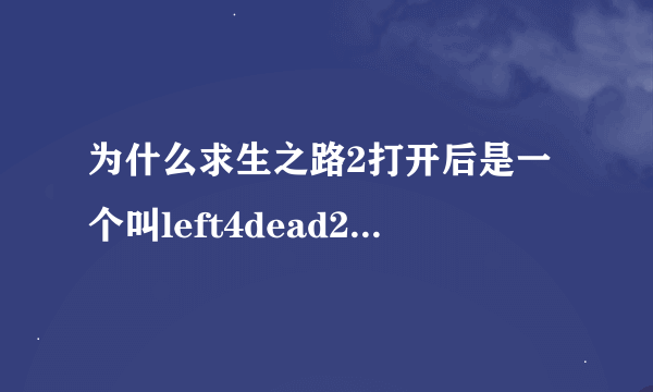 为什么求生之路2打开后是一个叫left4dead2 dedicated server
