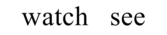 watch和see的区别？