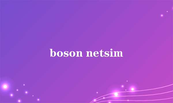 boson netsim